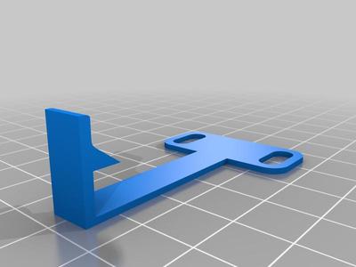Anet A8 Extruder Fan Hinge w/clip, nut, fan slot