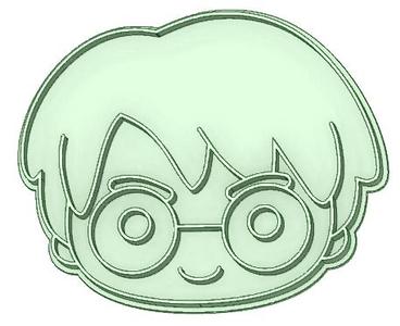 Harry Potter face 1 cookie cutter
