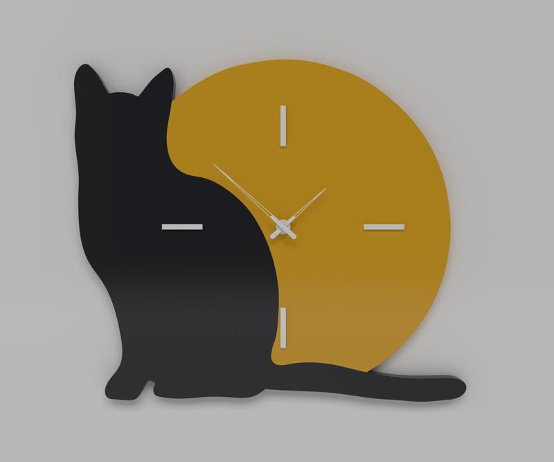 Cat Wall Clock