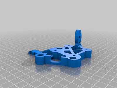 Compact Hemera adapter for Ender 3 (pro) (No x-axis loss, with BLTouch attachment point)