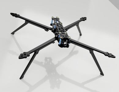 FPV LR Foldable Arm Legs | Adjustable Ground Clearance for 7"–10" Drones