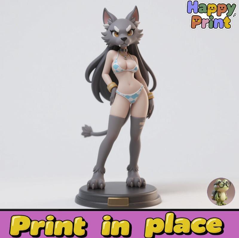 Furry Girl Sculpture