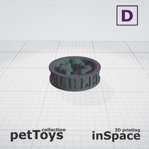 Pet - Dog - Bowl - Marley - customized - slow feeder