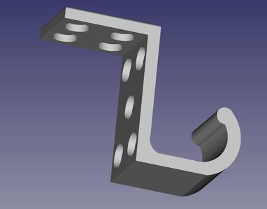 Magnetic towel hook (for fridge)