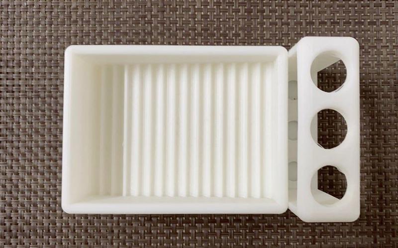 Soap holder and toothbrush holder