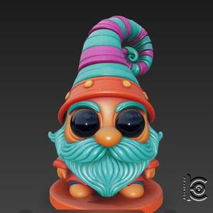 Whimsical Gnome - 3D Model for Printing
