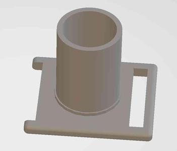Microsoft LifeCam Cinema on light stand with 1/4" spigot
