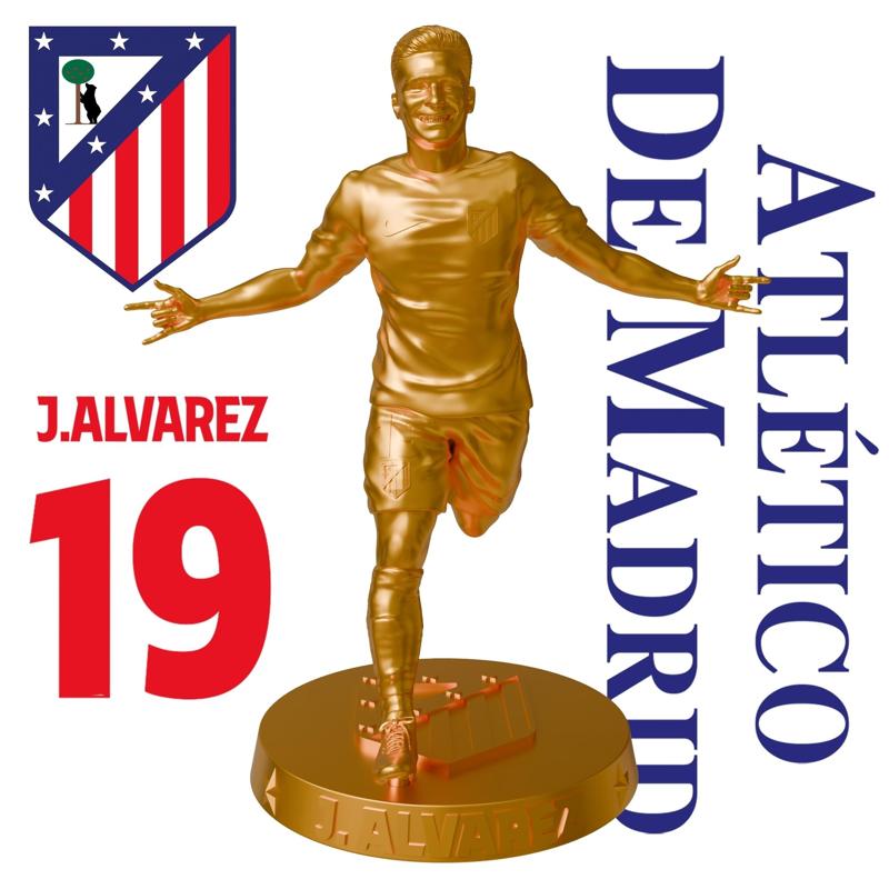 JULIAN ALVAREZ - ATLETICO MADRID AND ARGENTINA FOOTBALL PLAYER 3D PRINT