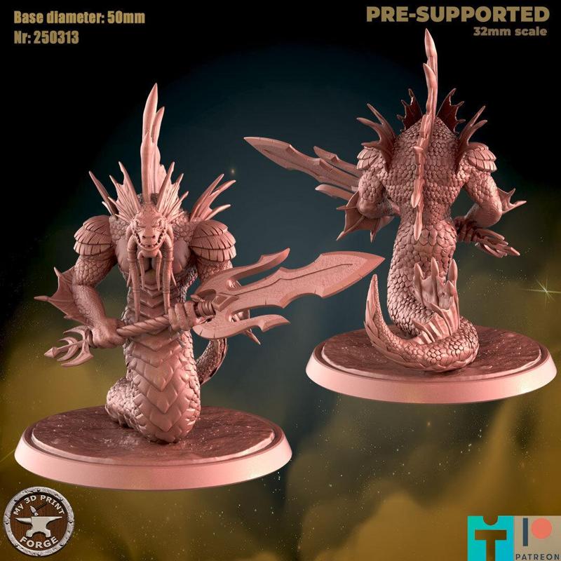 Naga Mirmidon with weapon