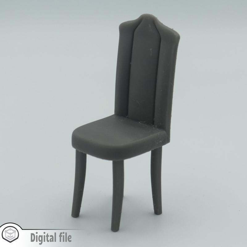 1:12 miniature Modern dining room chair