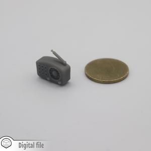 1:12 miniature Portable Modern Radio