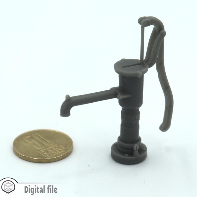 1:12 miniature Manual garden pump