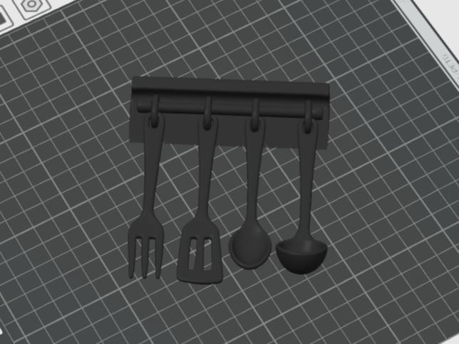 Spoon fork set, kitchen magnet, wall decoration