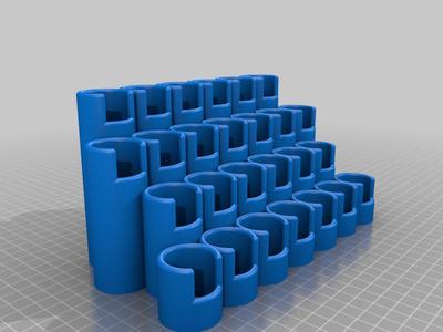The Army Painter paint bottle stand, with OpenSCAD source