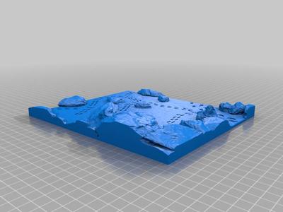 A bunch of frozen horror tiles
