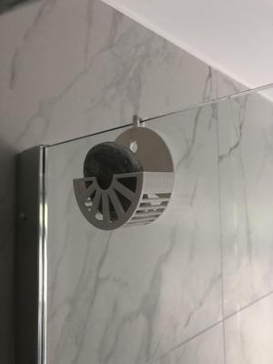 Round Shampoo holder for the shower