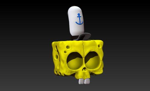 SPONGE BOB SKULL