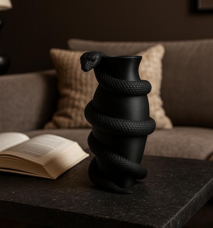 Serpent Embrace Vase – Snake Wrapped Gothic Decor
