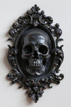 Baroque Skull Painting