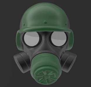 Suporte Alexa Echo Dot 4a e 5a Geração Gas Mask Warzone 3 Models