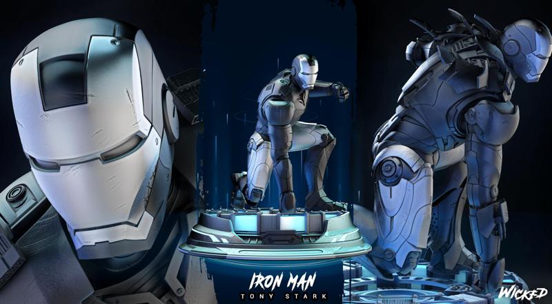 Wicked Marvel Iron Man 2023 Bust: Tested and ready for 3d printing