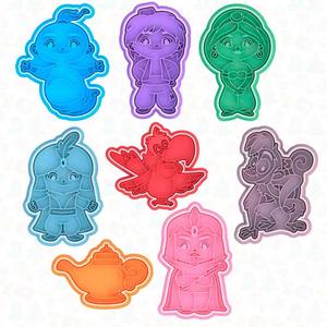 Aladdin cookie cutter set of 8