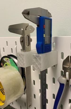 Caliper Holder for Ikea Skadis Pegboard