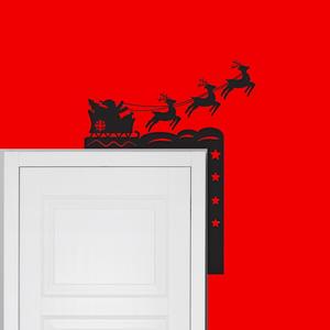 Santa Sleigh Door Corner