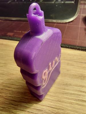 gin flask keychain