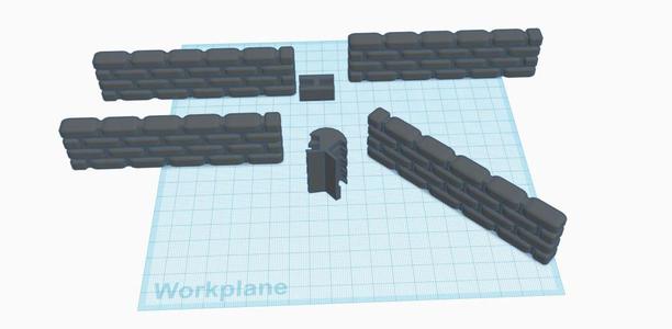 Simple stone wall w/ connectors