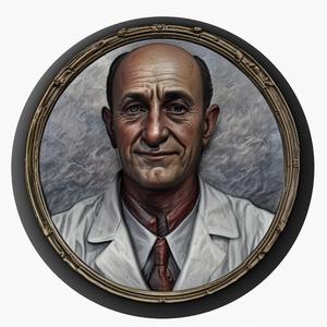 Enrico Fermi medallion pendant