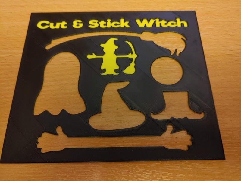 Cut and Stick Witch