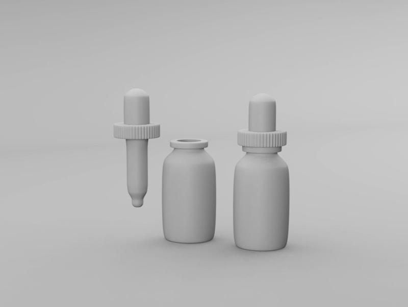 Medicine bottle - pharmacy dropper vial #1