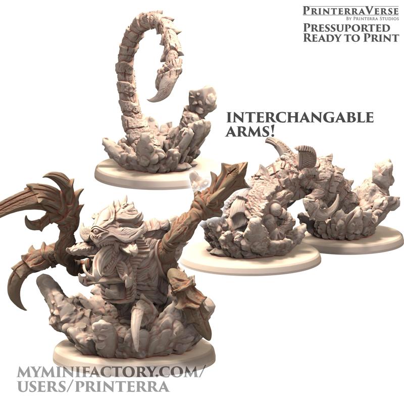 032 SERKET 3 Parts Diving Desert Moundlord Mawler