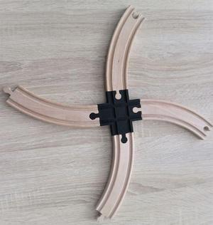 Ikea wooden train track connection pieces