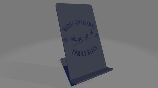 Black Family Christmas Phone Stand – The Perfect Holiday Gift!