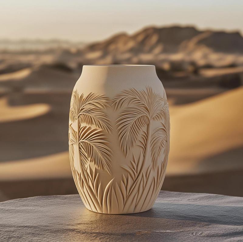 Sand Palms Vase - A Tropical Oasis in Your Home