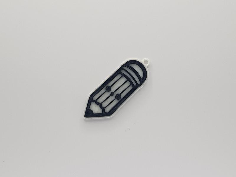 Cute Pencil Keychain