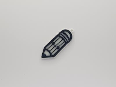 Cute Pencil Keychain