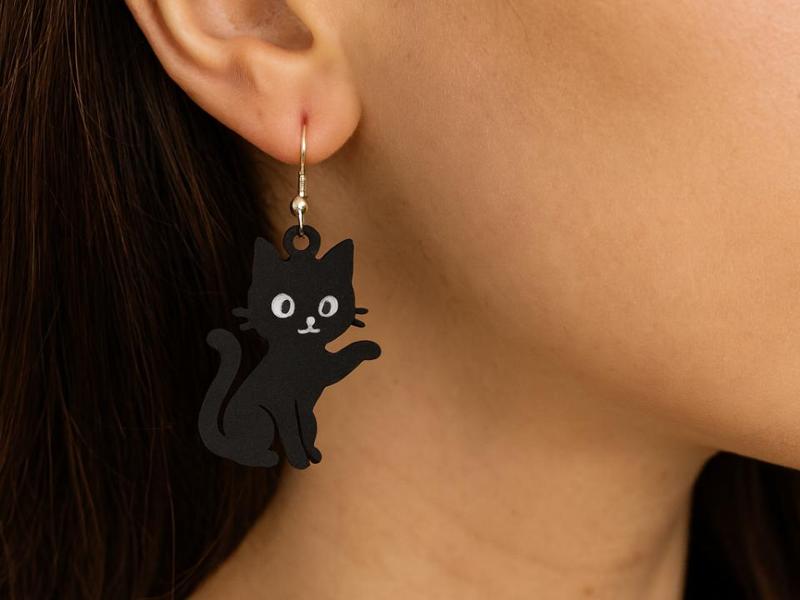 Kitten Earrings