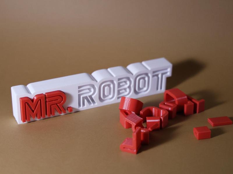 Mr. Robot Inlay Sign