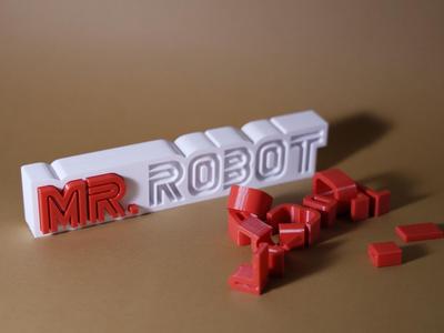 Mr. Robot Inlay Sign