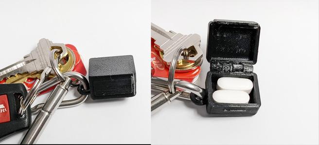 Keychain Pill Box