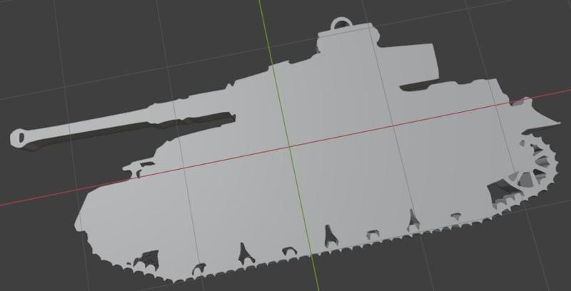 german tiger tank keychain