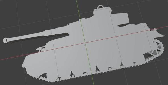 german tiger tank keychain