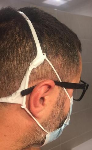 COVID mask strap ajustable whithout contact ears