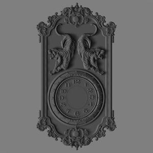 tiger clock stl cnc design