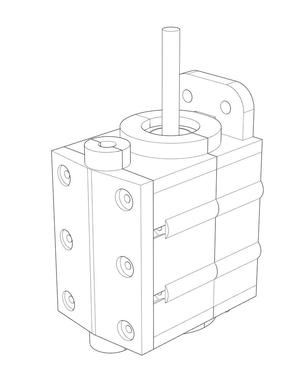 Inline Peristaltic Pump for Nema 17 Stepper