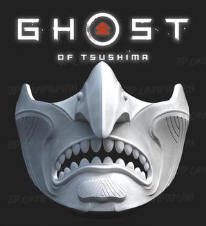 GHOST OF TSUSHIMA - Purity of War Fan art cosplay mask 3D print model