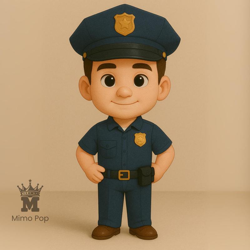 Police man | Cute Cartoon Figure